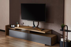 Meuble TV verrouillable avec une grande connexion VESA | TVB-61
