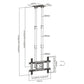 Wolff Mount TVB-123 tv ceiling mount – product view