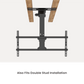 Grand support de plafond TV rabattable et pivotant intelligent pour joints de plafond en bois | TVB-107