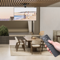 Grand support de plafond TV rabattable et pivotant intelligent pour joints de plafond en bois | TVB-107