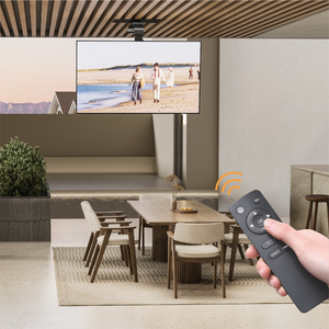 Grand support de plafond TV rabattable et pivotant intelligent pour joints de plafond en bois | TVB-107